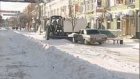 Центр города очистили от снега и сосулек-убийц