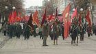 Коммунисты вышли на «красную» демонстрацию