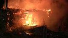 Пожар уничтожил новый дом на улице Тимура
