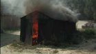 На Западной Поляне сгорел бесхозный гараж