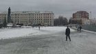 Каток на площади Ленина растаял через четыре дня