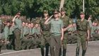 Будущие офицеры отрепетировали военный парад