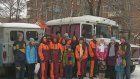 Юные туристы отправились в агитпоход на лыжах