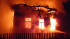 В Пензе сгорел брошенный одноэтажный дом