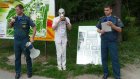 В День России в парке Белинского пензенцев учили надевать противогаз