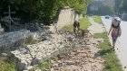 В Пензе обрушилась кирпичная стена Мироносицкого кладбища