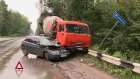 Водитель КамАЗа въехал в ВАЗ-2112 из-за фуры