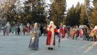 В Городище прошел первый парад Дедов Морозов