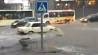 В Ростове-на-Дону ливнем смыло номера с автомобилей