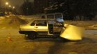 Ночью на ул. Свердлова столкнулись ВАЗ-21099 и BMW Х5