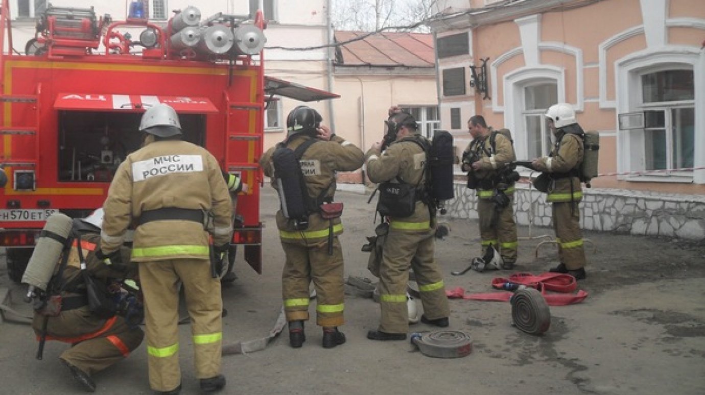 В госпитале на ул. Кирова потушили условный пожар