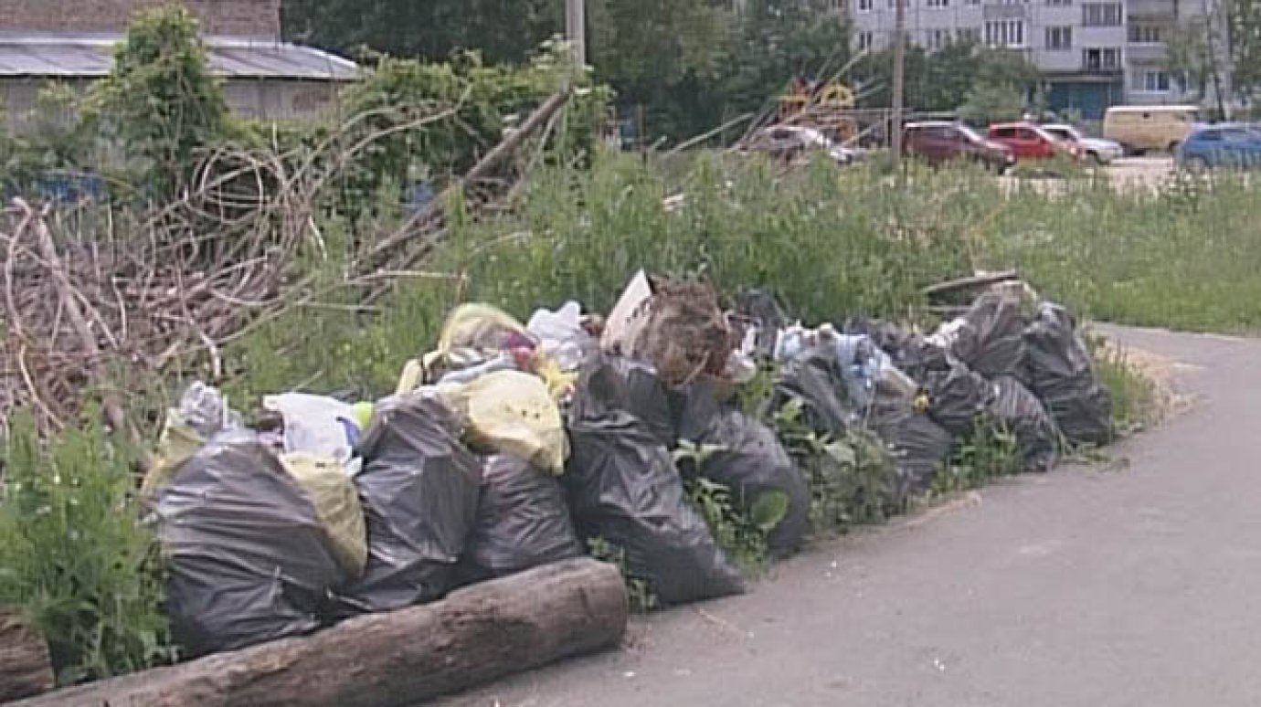 Коммунальщики не вывозят оставшийся после субботника мусор