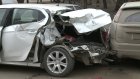 На Южной Поляне многотонный автокран повредил семь машин