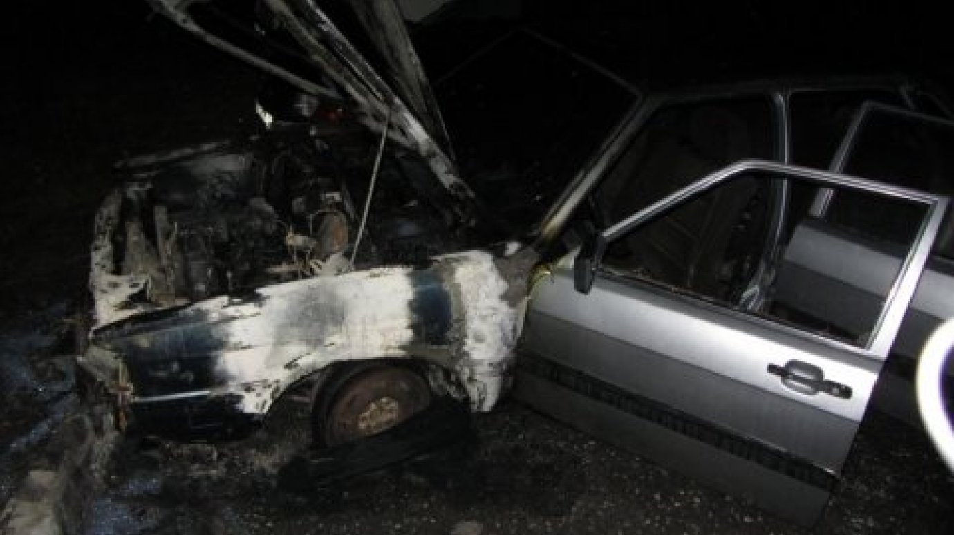 Возможной причиной возгорания Audi в Заречном стал поджог