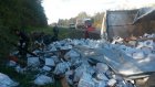 В Тверской области перевернулся грузовик с водкой