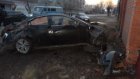 В Кузнецке автомобиль Mazda врезался в кирпичную стену