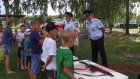 Полицейские организовали футбольный матч в лагере «Юность»