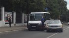Авария с участием маршрутки вызвала затор на улице Лермонтова