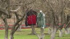Пензенцы развешивают старую одежду на деревьях и заборах