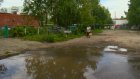 На улице Онежской появилось маленькое озеро