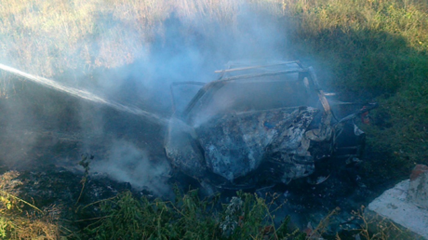 В Вадинском районе трое погибли в загоревшемся после ДТП автомобиле