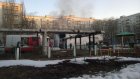 На территории теплопункта на улице Карпинского случился пожар