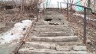 Лестница на Ульяновской нуждается в капитальном ремонте