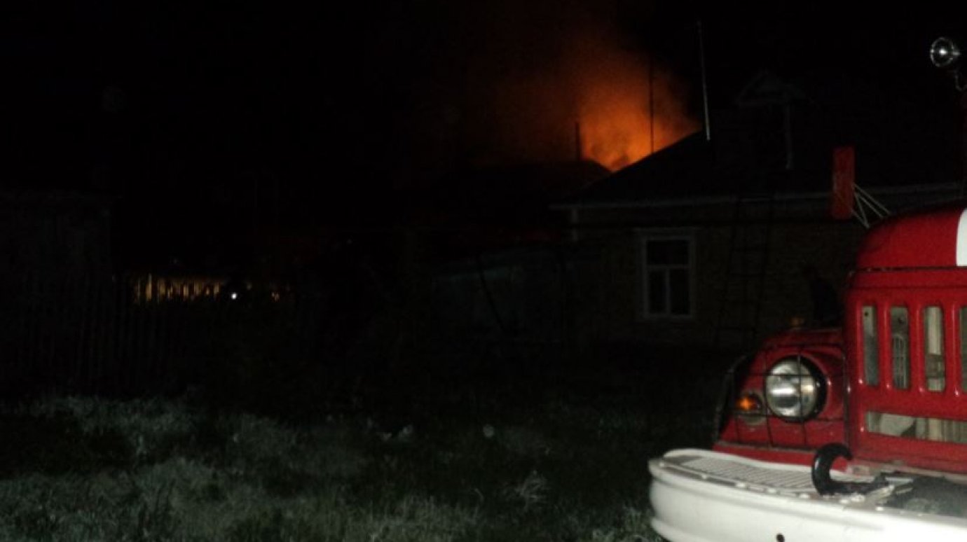 В ночном пожаре в Пачелмском районе погиб 85-летний сельчанин