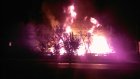 Ночной пожар на улице Аустрина тушили 22 сотрудника МЧС