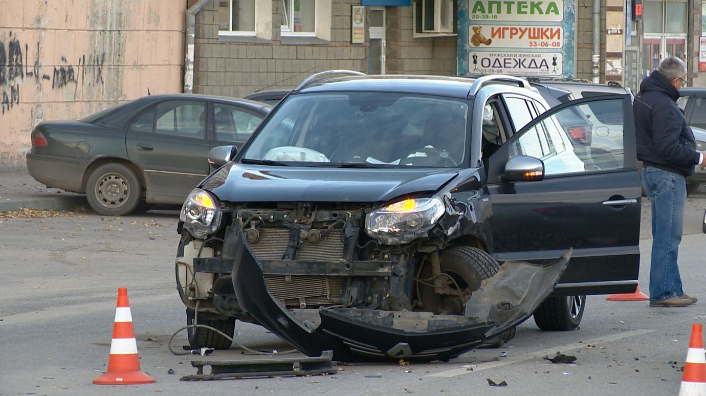 В ДТП на Воронова пострадал водитель «Лады-Гранты»