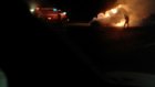 Под Пензой пожарные потушили вспыхнувший на трассе М5 автомобиль