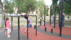 В пензенском сквере Дружбы появилась площадка для уличной гимнастики
