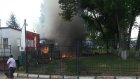 В Пензе потушили пожар около ТРЦ «Квадрат»