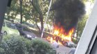 На улице Суворова в Пензе сгорел автомобиль Kia Ceed