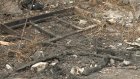 В Пензе выгорела мусорная площадка на улице Депутатской