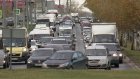 Утром 26 октября на дорогах в Арбекове образовалась пробка