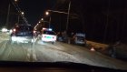 На улице Окружной из-за аварии с тремя машинами образовался затор