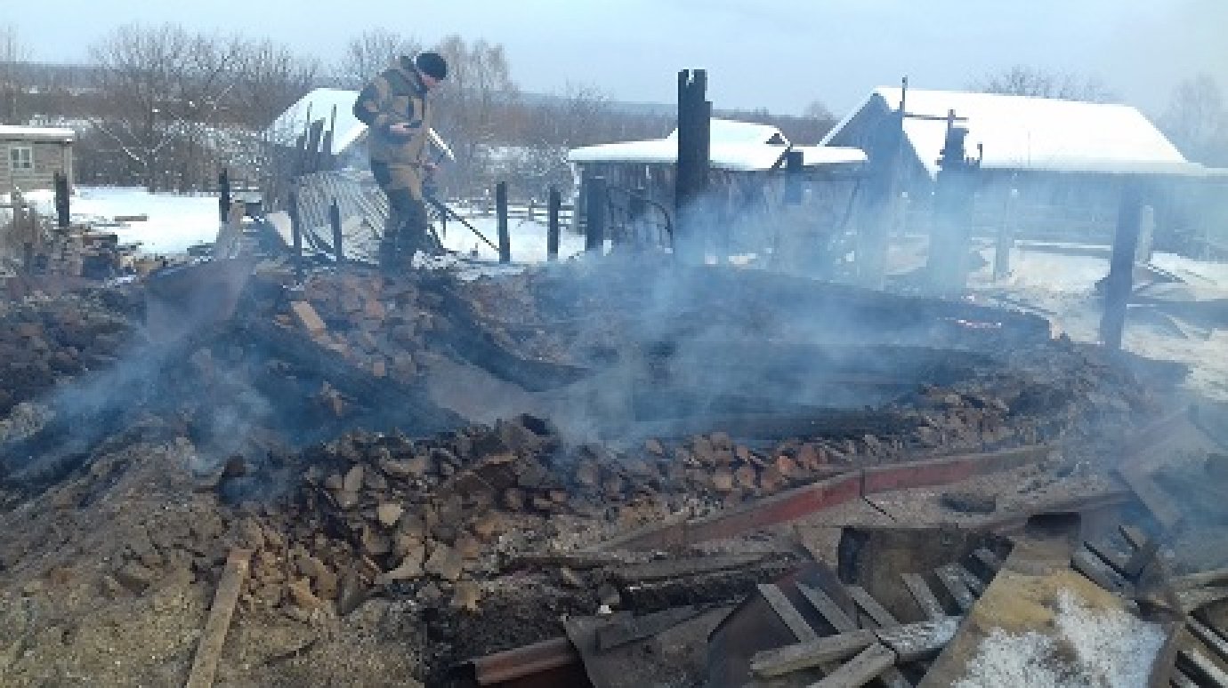 Пожар в Земетчинском районе унес жизнь 59-летнего мужчины