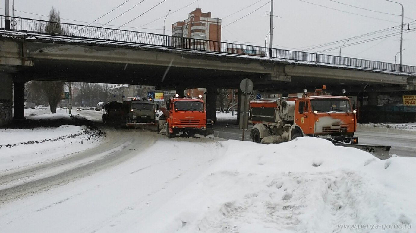 За сутки с пензенских улиц вывезено более 7 000 кубометров снега
