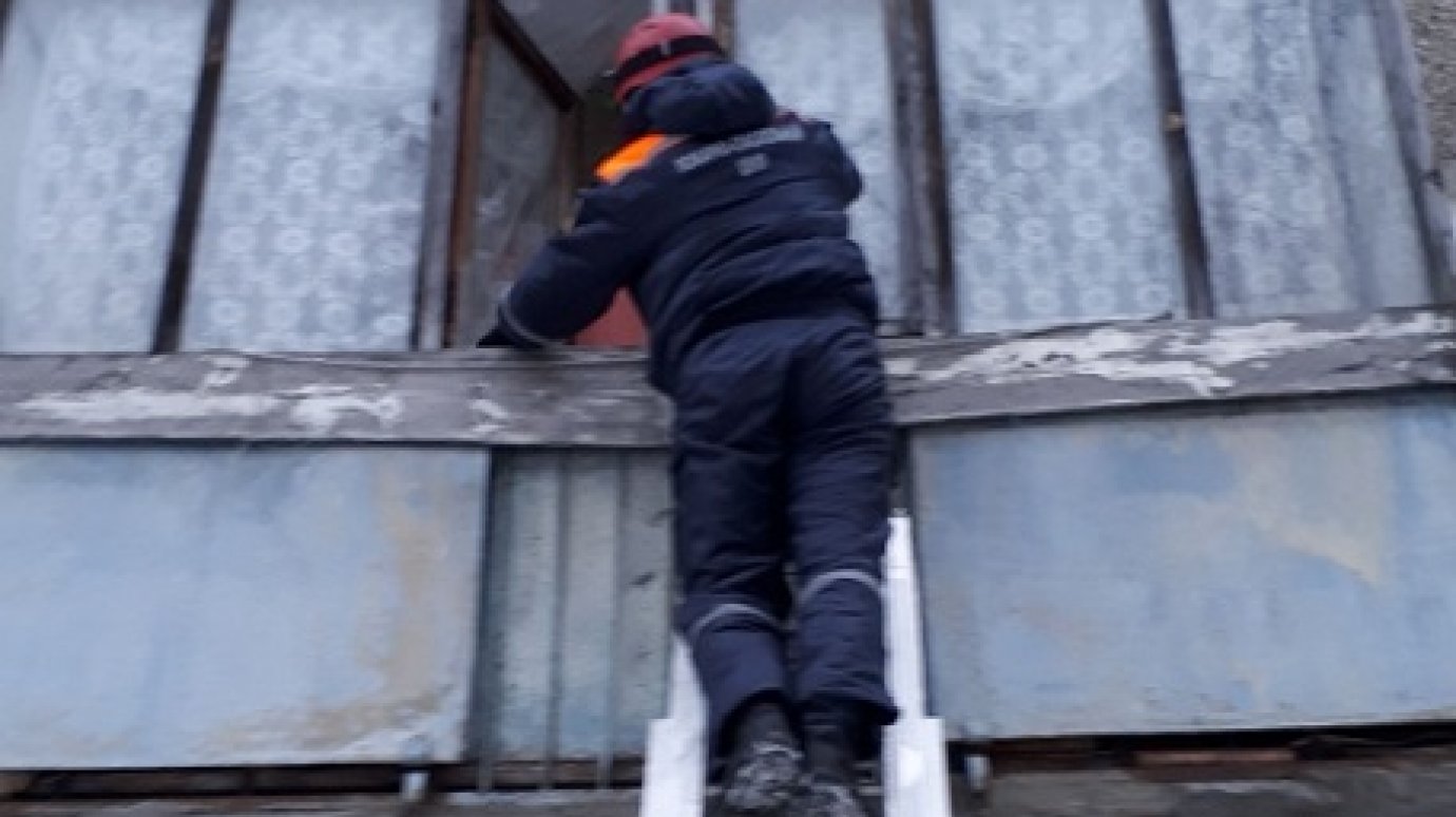 Спасатели проникли в квартиру пензячки через застекленный балкон
