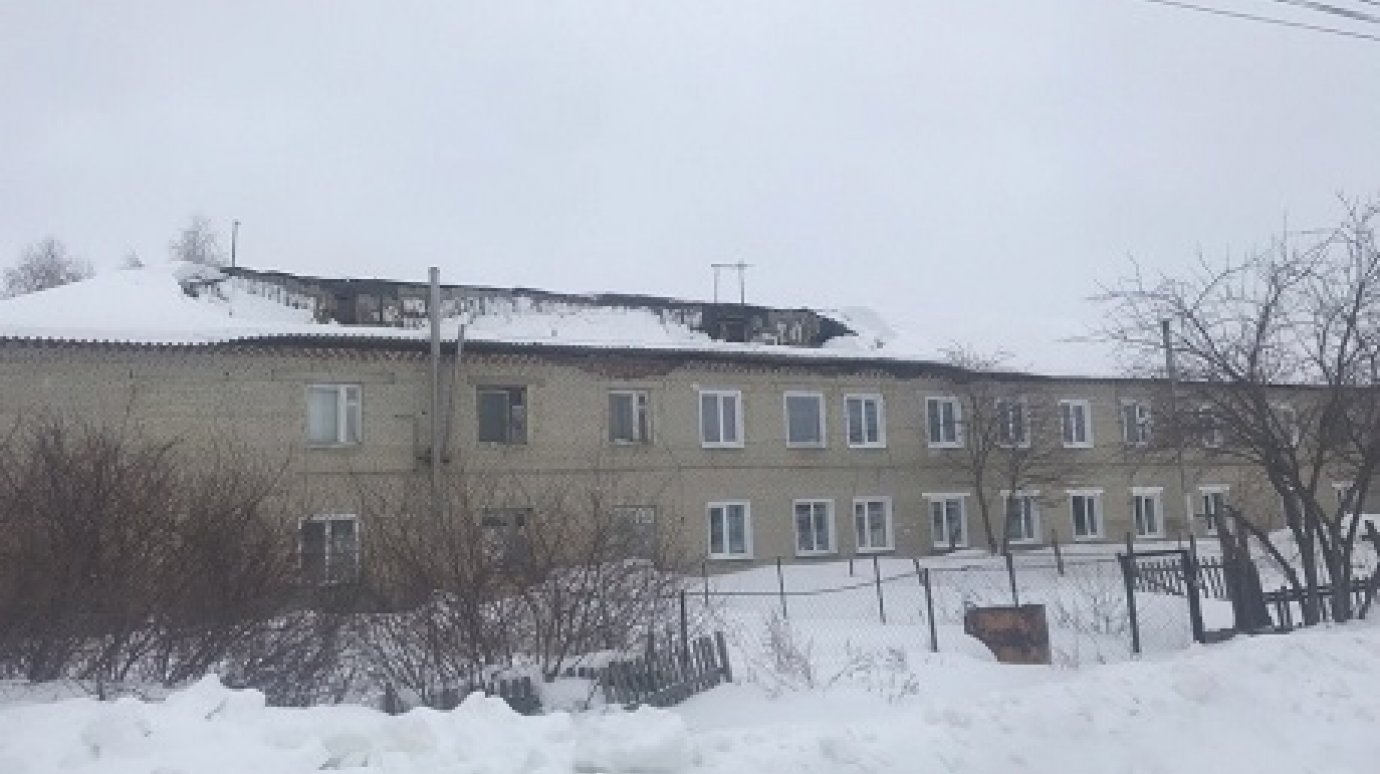 В Малой Сердобе обрушилась крыша жилого дома