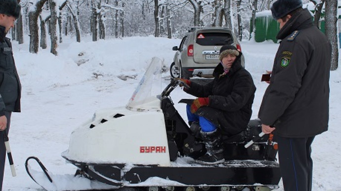 Во время операции «Снегоход» в области начислено более 100 000 рублей штрафов