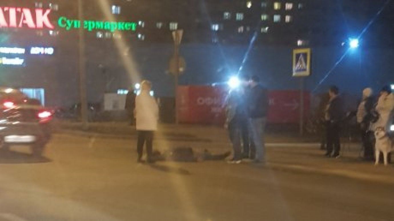 Сбитого на улице Антонова пешехода госпитализировали
