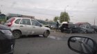 Момент массовой аварии на улице 8 Марта попал на видео