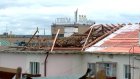 На Кирова, 67, с половины крыши сняли металлические листы