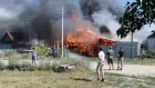 В селе Ульяновка полностью сгорел жилой дом, жертв нет
