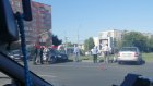 У «Самолета» на пр. Победы машины разбросало по дороге после ДТП
