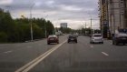 На пр. Победы водитель Hyundai выехал на обгон через двойную сплошную