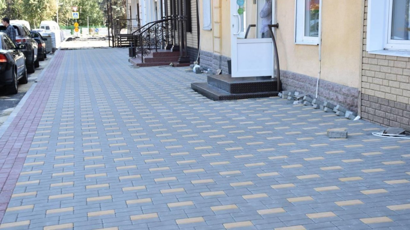 На улице Кирова в Пензе уложат разноцветную тротуарную плитку