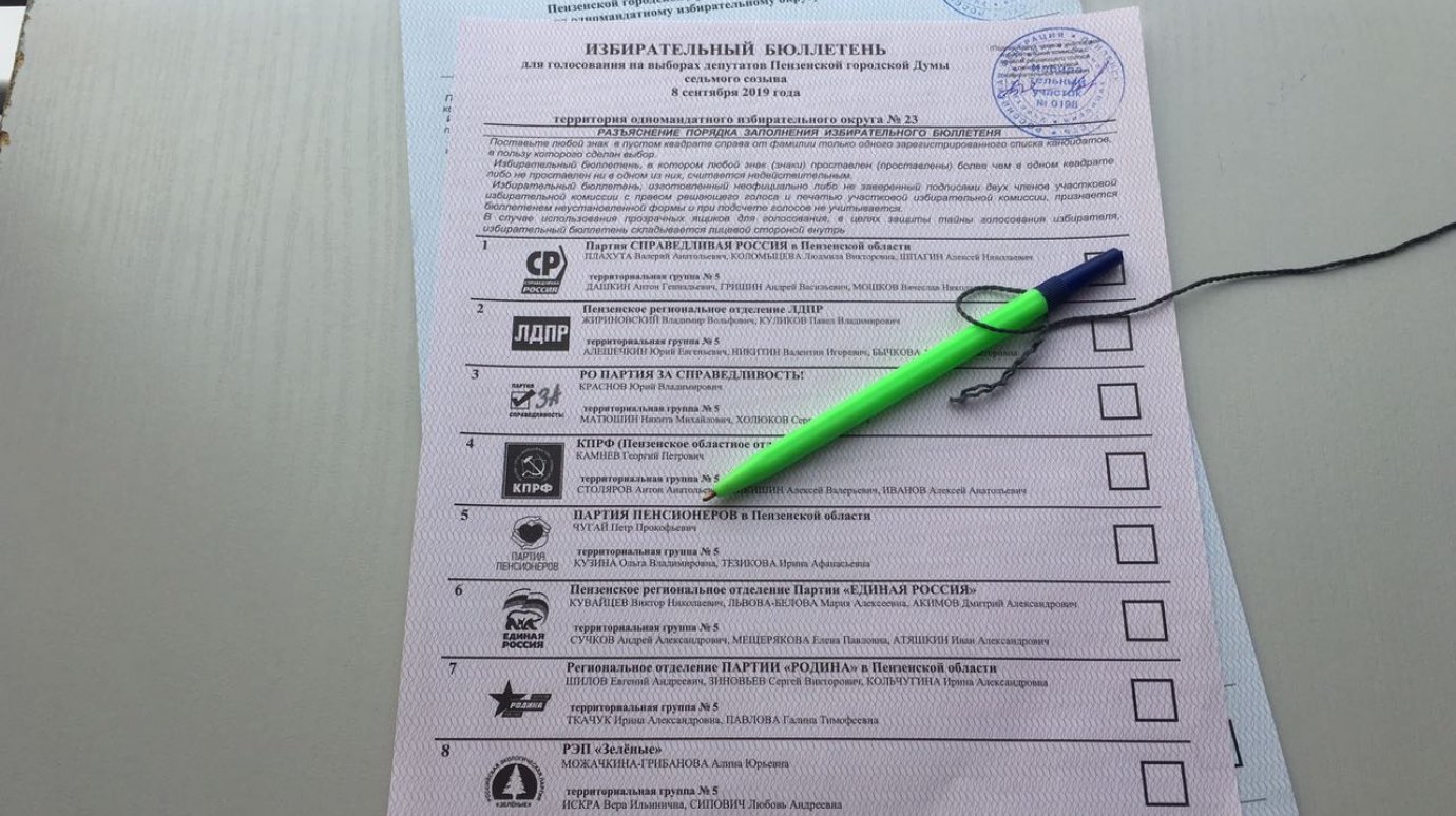 Выборы в Пензенскую гордуму: определилась партия-лидер